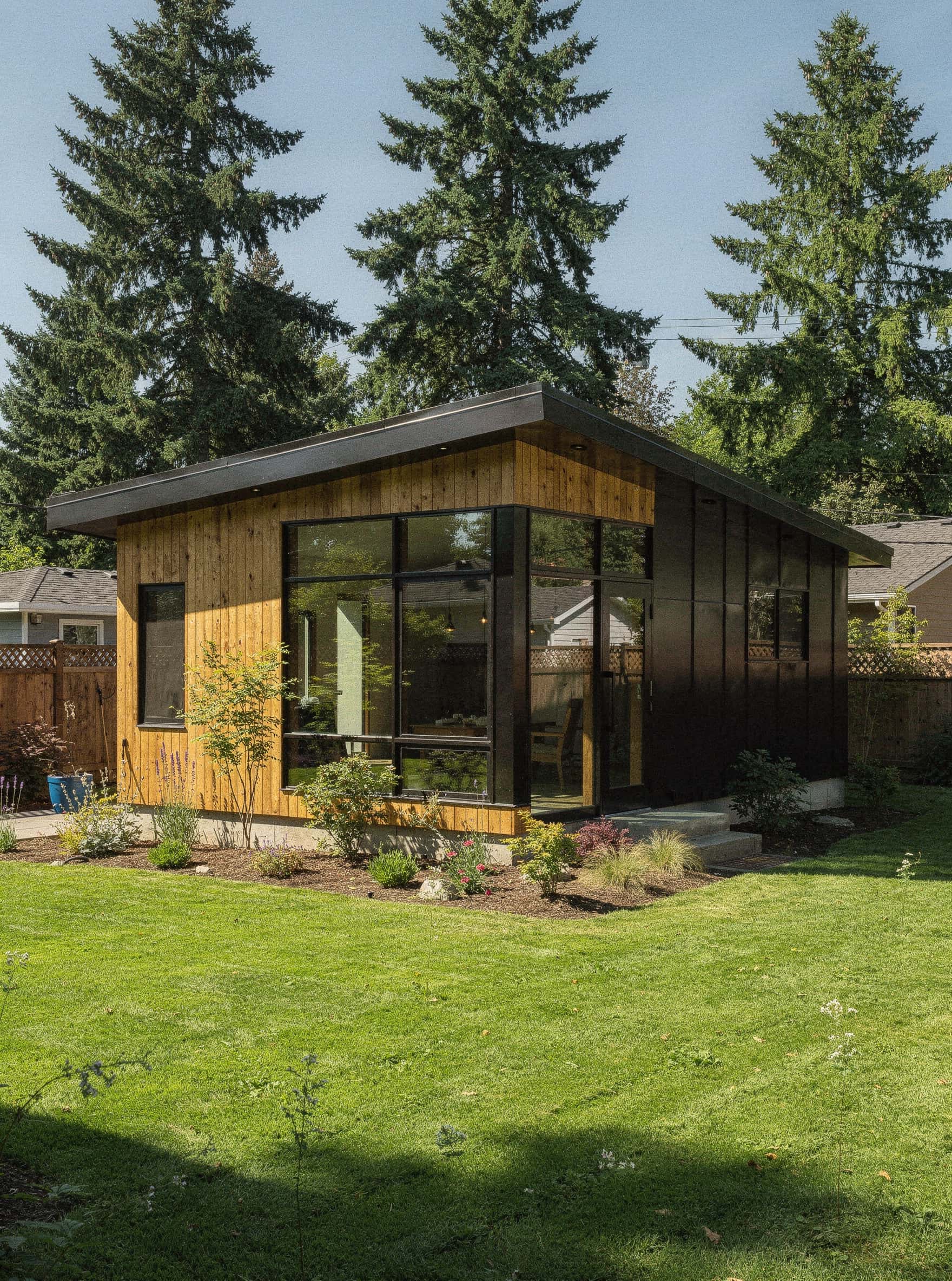 A completed backyard home (ADU) by Expand, ready for move-in